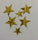 15 Stars Acrylic Mirror Wall Stickers Golden