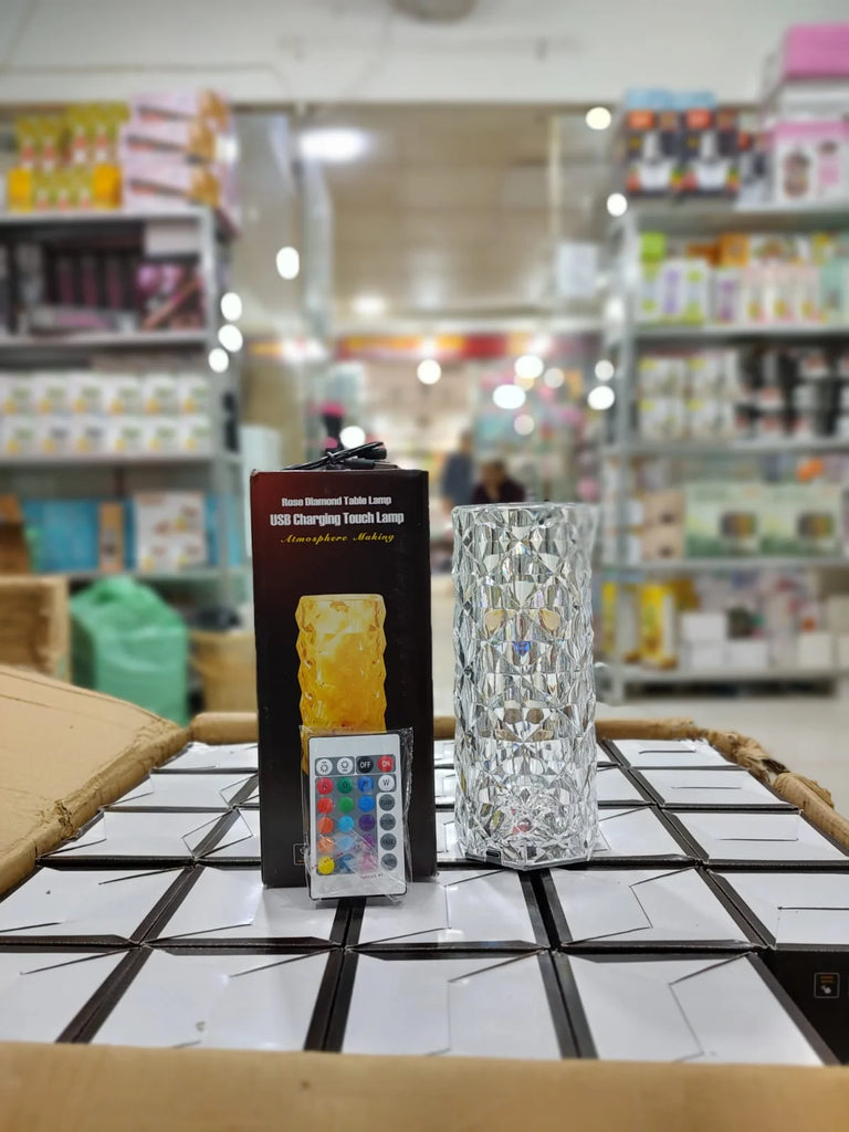 16-Color RGB Crystal Diamond Touch Lamp