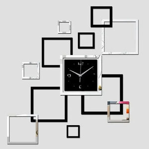3D Acrylic DM01 Mirror Effect Wall Clock