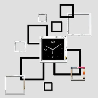 3D Acrylic DM01 Mirror Effect Wall Clock