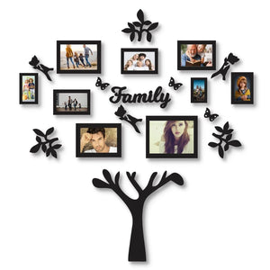 3D Wooden Family Tree Photo Wall Art