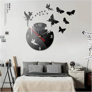 3D Wooden Wall Clock