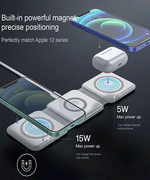 3 in 1 Magnetic Wireless Charger 15W Fast Charging