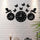 Allah Muhammad Butterfly Wooden Wall Clock with Light