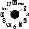 DIY 3D Wooden Wall Sticker Clock Décor