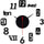 DIY 3D Wooden Wall Sticker Clock Décor