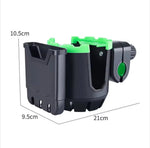 2-in-1 Motorcycle Cup Holder & Phone Mount | HT-506 | Anti-Shake Handlebar Holder