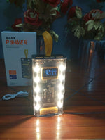 Transparent Power Bank 20000mAh | Fast Charging | Digital Display | Emergency Light