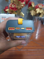 Transparent Power Bank 20000mAh | Fast Charging | Digital Display | Emergency Light