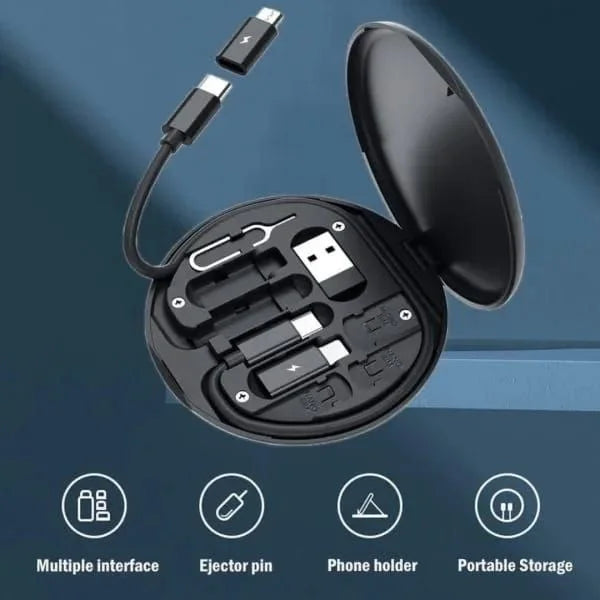5-in-1 Multifunctional Data Cable Set | 60W Fast Charging | Universal Charging Kit